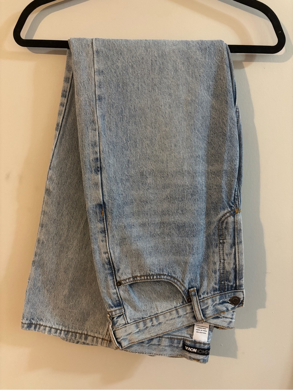 Fashion Nova Light Blue Straight Leg Women's Jeans